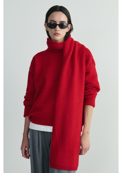 Kırmızı Bella Oversize Kazak fırsatları