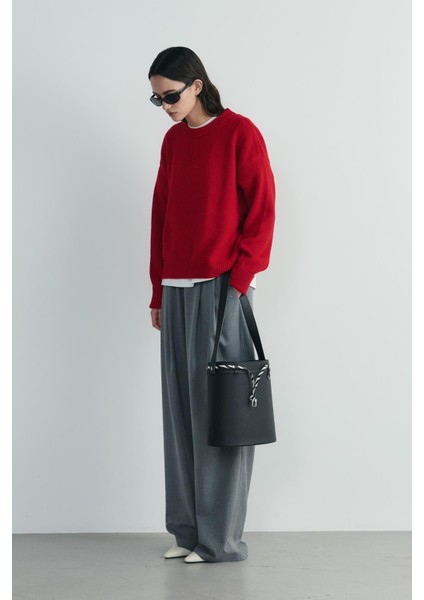 Kırmızı Bella Oversize Kazak indirimleri