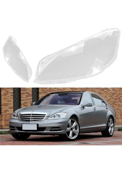 1paır Ön Kafa Işık Lens Mercedes-Benz W221 S280 S300 S350 S500 2010-2013 Far Kabuğu Lambası (Yurt Dışından) fiyatları