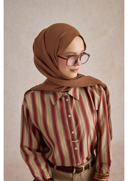 Organik Crash Şal Çikolata Kahve modelleri