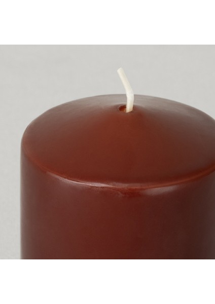 Basic Çap 6 cm Yükseklik 8 cm Baton Mum Kahve fiyatları