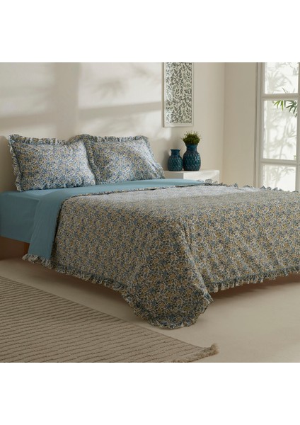 Minay 52 Tel %100 Pamuk Çift Kişilik Nevresim Takımı Mavi fiyatları