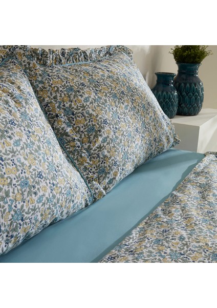 Minay 52 Tel %100 Pamuk Çift Kişilik Nevresim Takımı Mavi