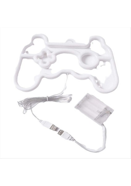 Neon Sign Gamepad Neon Sign LED Neon Light USB Duvar Dekoru Yatak Odası Ziyafet Pub Oyun Odası Dekorasyonu (Yurt Dışından)