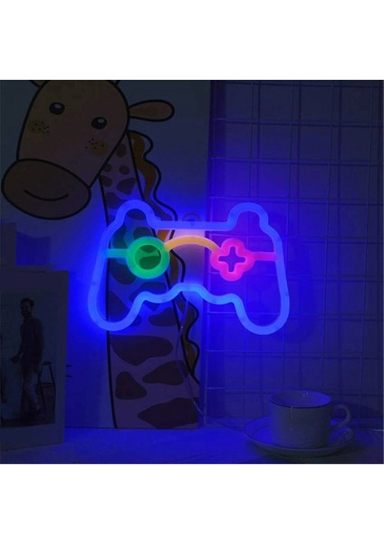 Neon Sign Gamepad Neon Sign LED Neon Light USB Duvar Dekoru Yatak Odası Ziyafet Pub Oyun Odası Dekorasyonu (Yurt Dışından) fırsatları