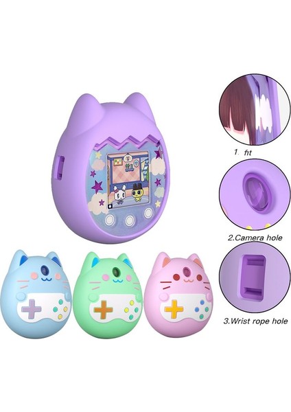 Tamagotchi Pix Silikon Kasa Sanal Evcil Hayvan Makinesi Karikatür Koruyucu Kapak Su Geçirmez Silikon Kasa (B) (Yurt Dışından) fiyatları