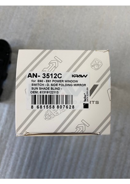 Bmw E60 E61 Sol Ön Cam Düğmesi 61319122113 fırsatları