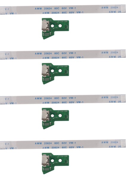 Sony Ps4 Kontrolör Için 4x USB Şarj Portu Soket Kartı JDS-055 5 V5 12 Pin Kablo (Yurt Dışından)