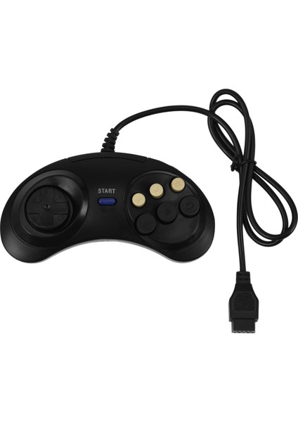 Klasik Retro 6 Düğmeler Kablolu Tutuk Oyun Denetleyicisi Gamepad Joystick Joypad Sega Md2 Pc Mac Mega Drive Oyun Aksesuarları (Yurt Dışından)