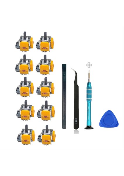 Ps5 Oyun Konsolu Joysticks Salonu Elektromanyetik Ayarlanabilir Joysticks Onarım Seti Için 10 Pcs Salon Joystick (Yurt Dışından)