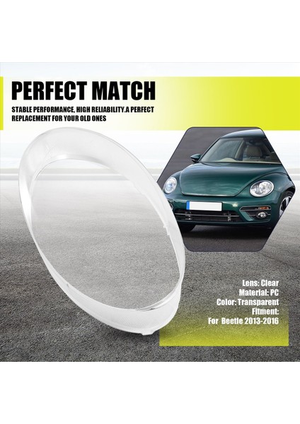 Vw Beetle 2013-2016 Şeffaf Kabuk Maskesi Far Kapağı Için Araba Far Lensi Cam Sağını Değiştirin (Yurt Dışından) indirimleri