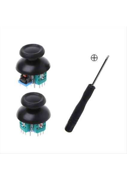 Playstation Için 3D Analog Joystick Potansiyometresi 4 Ps4 Oyun Konsolu Joystick Kapakları ve Tornavida Kiti (Yurt Dışından)