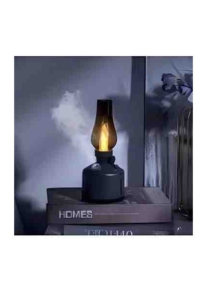 Dekoratif Vintage Lamba Hava Nemlendirici Buhar Makinesi 300ML Aroma Difüzör