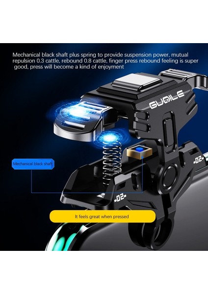 2pcs Mobil Oyun Denetleyicisi Cep Telefonu Oyun Düğmesi Oyunu Tetik Atıcı Için Pubg Mobil Gamepad Düğmesi Aım Anahtarı A (Yurt Dışından) fiyatları