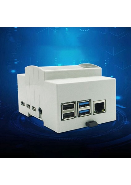 Raspberry Pi 4 Model B Için 10X Abs Beyaz Durum Beyaz Durum Koruyucu Dava Muhafazası Raspberry Pi 4b (Yurt Dışından) modelleri