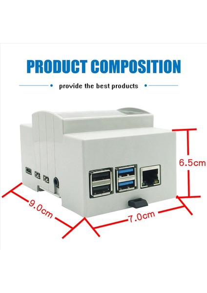 Raspberry Pi 4 Model B Için 10X Abs Beyaz Durum Beyaz Durum Koruyucu Dava Muhafazası Raspberry Pi 4b (Yurt Dışından) fırsatları