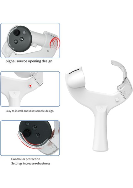 Meta Quest 3 Için 4pcs Masa Tenis Yarasa Tutucu Braketi Geliştirilmiş Oyun Deneyimi Görev 3 Aksesuarlar (Yurt Dışından) modelleri