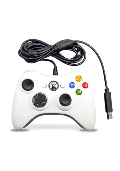 USB Kablolu Oyun Padi Joypad Gamepad Denetleyicisi Oyun Sistemi Için Kulaklık Deliği Pc/ XBOX360 B (Yurt Dışından)