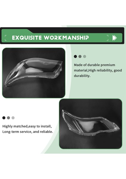 Araba Ön Kafa Işık Lamba Kapağı Şeffaf Abajur Far Kapağı SU2502132 Subaru Forester Için 2009-2013 Sol (Yurt Dışından) indirimleri