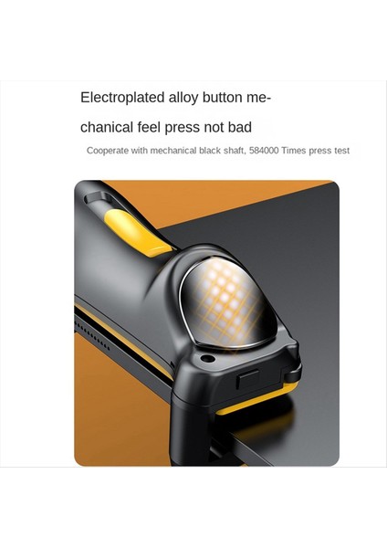 Pubg Oyun Denetleyicisi Için Ipad Oyunu Tetikleyicisi Altı Parmak L1 R1 Alaşım Anahtar Düğmesi Android Gamepad Joystick (Orange) (Yurt Dışından) fırsatları