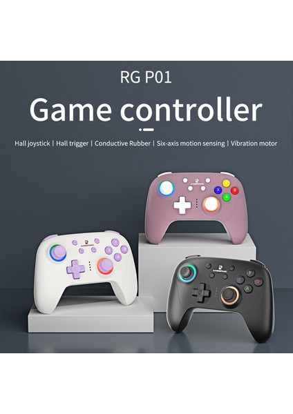 Anbernic RGP01 Gamepad Kablosuz Bluetooth Oyun Denetleyicisi Rgb Salonu Efekt Pc Için Joystick Android Ios Steam Mor (Yurt Dışından) fırsatları