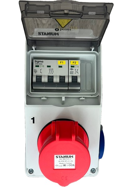 Stanıum Kompakt Kombinasyon Priz Kutusu – 11 Kw Ev Şarj + 2× Schuko Prizli – IP44, Sigma Mcb, 6 Ka, Montaja Hazır (258102) fiyatları