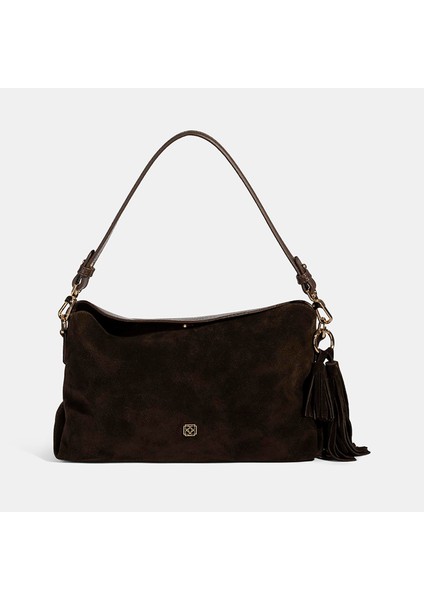 Kadın Kahve Omuz Askılı El Çantası