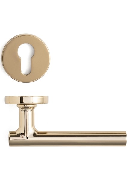 Odıa Rozetli Kapı Kolu Gold Renk Yale ( Dış Kapı Rozetli)