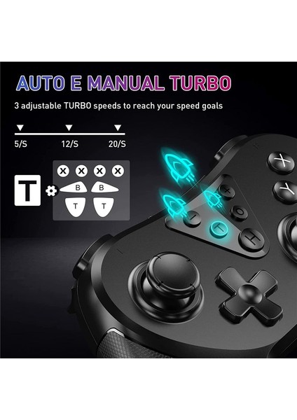 Switch/switch Lite/switch OLED Için Kablosuz Anahtar Pro Denetleyicisi Joystick/programlanabilir Uzaktan Gamepad&#39 I Anahtar (Yurt Dışından) fiyatları