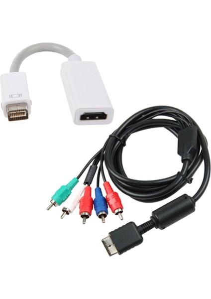 Kablo - 1102 - 0 2 - Ps2/ps3/ps3 Slim Hdtv&#39 Ye Hazır Tv Hd Bileşen Av Kablosu Için MacBook &amp Ypbpr Için Mini Kablo Adaptörü (Yurt Dışından)