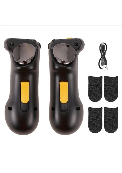 2 Çift Oyun Parmak Kapakları ile iPad Pubg Tetik Denetleyicisi L1R1 Için Mobil Oyun Denetleyicisi (Yurt Dışından)