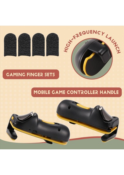 2 Çift Oyun Parmak Kapakları ile iPad Pubg Tetik Denetleyicisi L1R1 Için Mobil Oyun Denetleyicisi (Yurt Dışından) fırsatları
