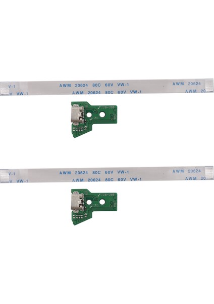 Sony Ps4 Kontrolör Için 2x USB Şarj Portu Soket Kartı JDS-055 5 V5 12 Pin Kablo (Yurt Dışından)