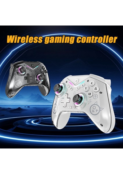 Oyun Konsolu Kablosuz Oyun Denetleyicisi Programlanabilir Gamepad Salonu Switch/steam/ios/android White Için Joystick Desteği (Yurt Dışından) indirimleri