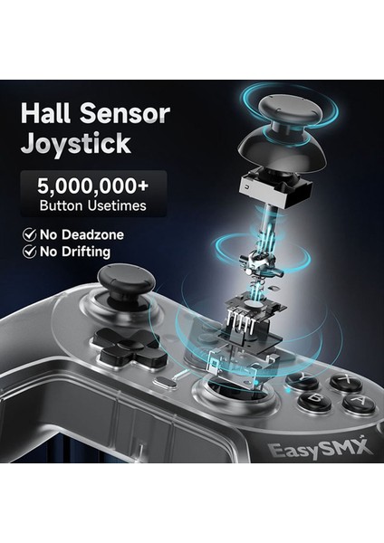 Easysmx T39 Kablosuz Gamepad Nintendo Switch Pc Dizüstü Bilgisayar Ios Steam Için Uyumlu Bluetooth Oyun Denetleyicisi Hall Joystick (Yurt Dışından) fırsatları