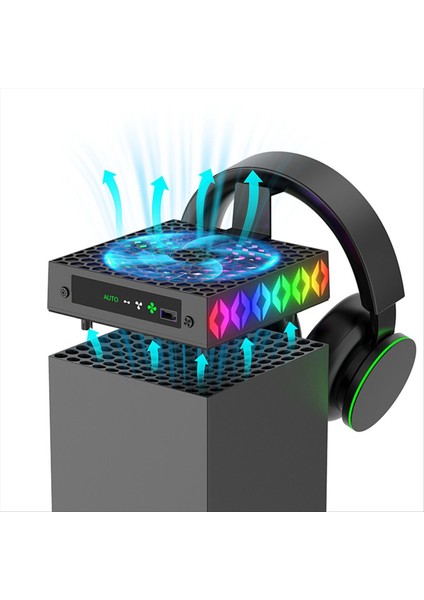 Xbox Serisi x Için Soğutma Fanı Rgb Akıllı Sıcaklık Kontrollü Fan Xbox Serisi x Için Düşük Gürültü (Yurt Dışından) modelleri