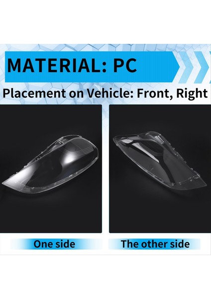 Volvo S60 V60 S60L 2009-2013 Far Şeffaf Cam Lens Kapağı Için 1paır Ön Far Kapağı Abajur Kabuğu (Yurt Dışından) modelleri