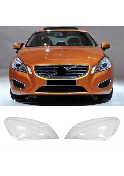 Volvo S60 V60 S60L 2009-2013 Far Şeffaf Cam Lens Kapağı Için 1paır Ön Far Kapağı Abajur Kabuğu (Yurt Dışından) fırsatları