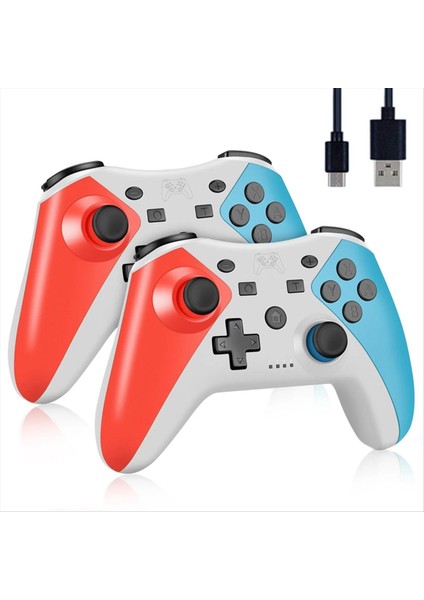 2pcs Nintendo Switch Pro/oled/lite/pc Joystick-B Için Uyumlu Olan Nintendo Switch Pro Gamepad Için Kablosuz Bluetooth Denetleyici (Yurt Dışından)