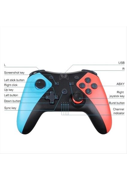 2pcs Nintendo Switch Pro/oled/lite/pc Joystick-B Için Uyumlu Olan Nintendo Switch Pro Gamepad Için Kablosuz Bluetooth Denetleyici (Yurt Dışından) modelleri