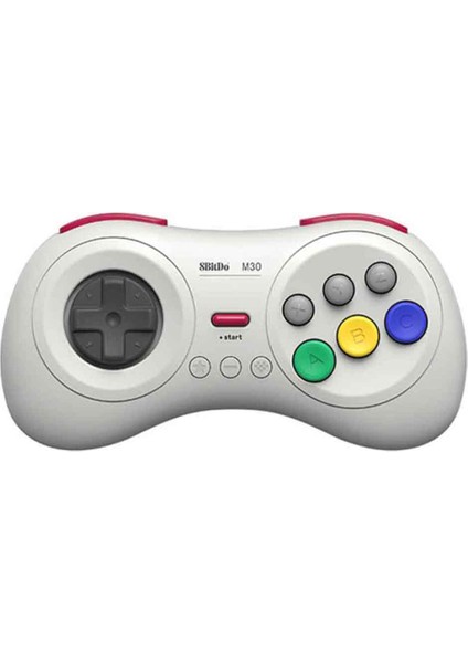 Nintendo Switch Pc Mac Steam White Için 8bitdo M30 Bluetooth Denetleyici Gamepad (Yurt Dışından)