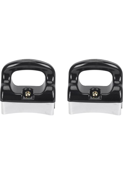 2x Ev Siyah Gümüş Bakalit Tutam Fry Pan Tenceresi Tencere (Yurt Dışından)