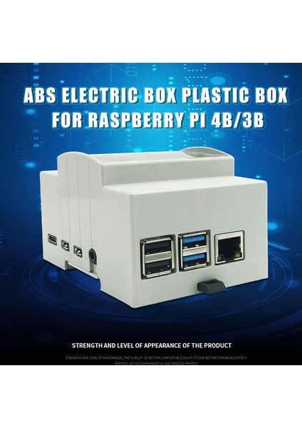 Raspberry Pi 4 Model B Için Abs Durumu Beyaz Durum Koruyucu Dava Muhafazası Raspberry Pi 4b (Yurt Dışından) fiyatları