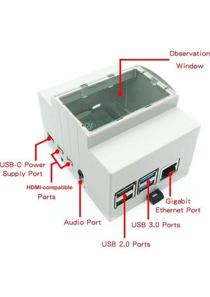 Raspberry Pi 4 Model B Için Abs Durumu Beyaz Durum Koruyucu Dava Muhafazası Raspberry Pi 4b (Yurt Dışından) fırsatları