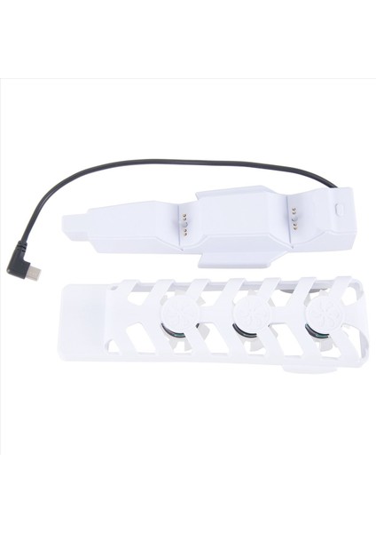 Ps5 Slim Console Soğutma Fanı Için Konsol Soğutma Fanı Gamepad Reping Charger Aksesuar Soğutma Fanı Rgb Işık Efekt (Yurt Dışından)