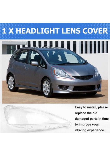 Araba Ön Kafa Işık Lamba Kapağı Honda Fit 2008-2010 Için Şeffaf Abajur Far Kapağı Kabuk Maskesi Lens (Yurt Dışından) indirimleri