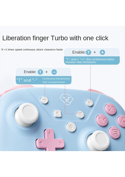 Switch Bluetooth Gamepad Için Aolion 3-Modlu Somatosensoriyel Titreşim Şeker Renkli Söküm Sarı (Yurt Dışından) fiyatları