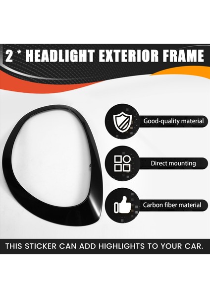 Far Lambası Kapağı Trim 51137388117 51137388118 Mini Cooper F60 F61 2017-2023 Countryman F60 F61 A (Yurt Dışından) fırsatları