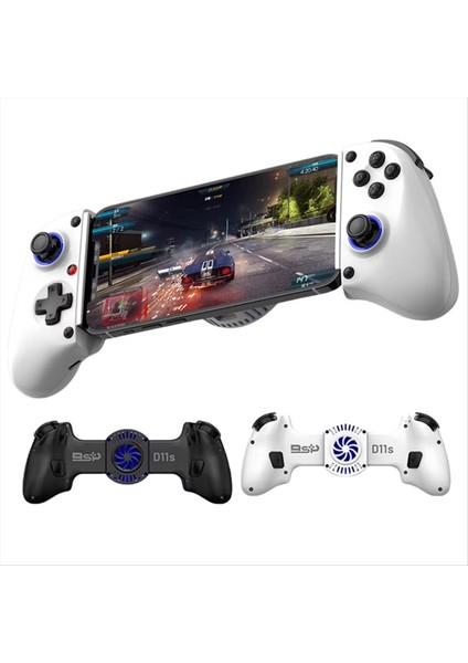 Yeni D11&#39 Ler Uzatılabilir Oyun Denetleyici Salonu Tetikleyici Bt 5 2 Soğutma Fanı/programlanabilir Arka Düğmeler Siyah (Yurt Dışından)