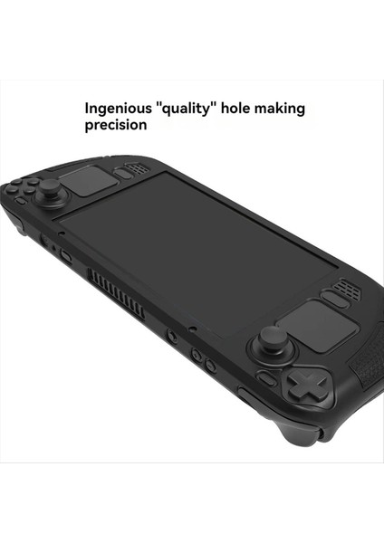 Steam Güverte Koruyucu Koruyucu Kılıf-Anti-Fall Anti-Slip Yumuşak Silikon Kapak+Katlanır Stand Oyunu Konsol Aksesuarları Siyah (Yurt Dışından) fırsatları